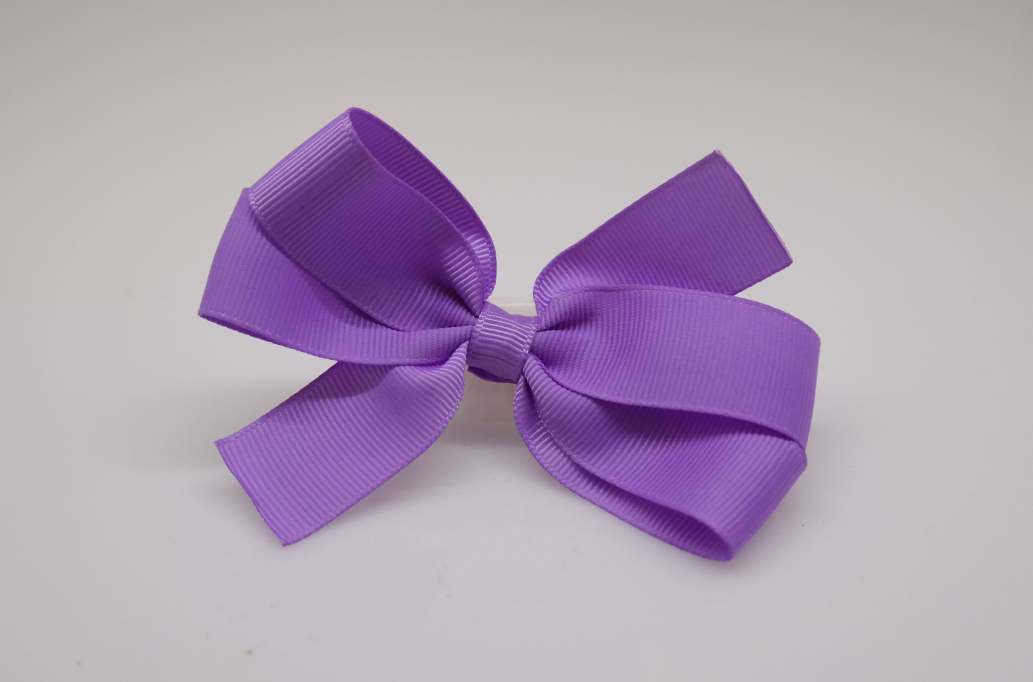 Large pinwheel hair Bow with colors  Hyacinth